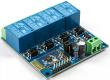 Bluetooth релейный модуль (4 канала, 5В, умный дом, управление через смартфон)
