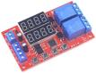 2-канальный регулируемый релейный модуль задержки времени (24В, 32 режима, цифровой LED-таймер)