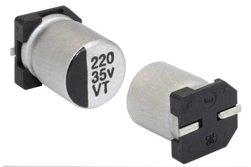 35V, 220UF алюминиевый электролитический конденсатор SMD, размер 8?10,5 мм