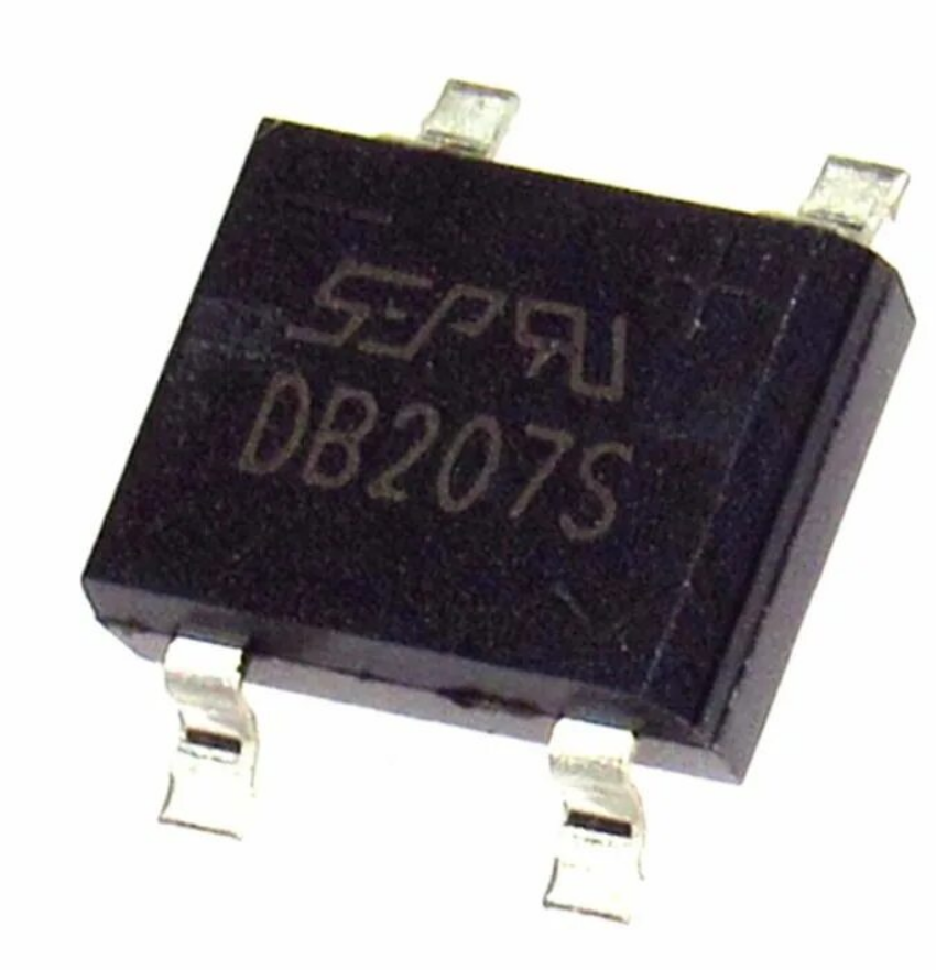 DB207S, Выпрямительный мост, 2А 1000В, корпус DBS