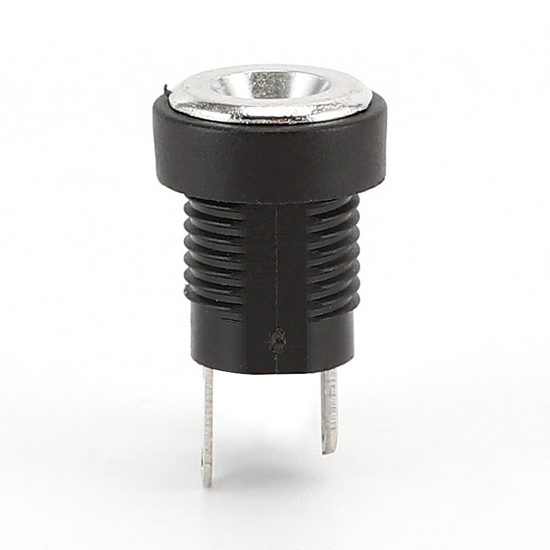 DC022B, Разъём питания female 3,5?1,3 мм, с гайкой, 2 вывода под пайку [DC022B 3,5?1,3]