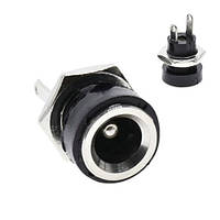 DC022B-3,5*1,3, Гнездо питания DC, 3,5x1,3мм, [Медь, 2 контакта (под пайку), с резьбой]