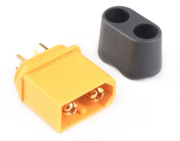 XT60H, Разъем для аккумулятора, 60А, [Угловой, Male]