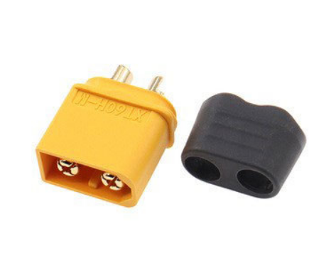 XT60H-M, Разъем для аккумулятора, 60А, [Прямой, Male]