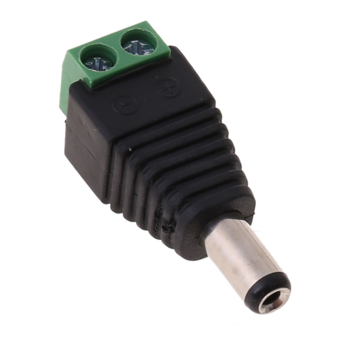 DC, Разъём питания DC, 5,5?2,1 мм, [Male, без пайки]