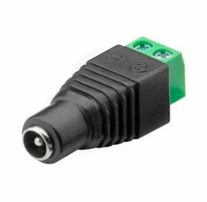 DC, Разъём питания DC, 5,5?2,5 мм, [Female, без пайки]