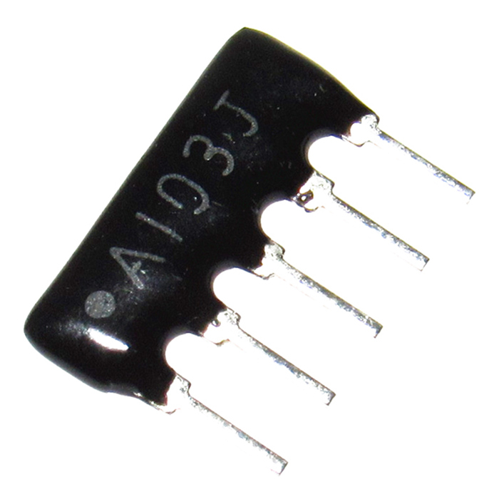 A103J, Резисторный массив, 10 кОм, [5P, шаг 2,54 мм]