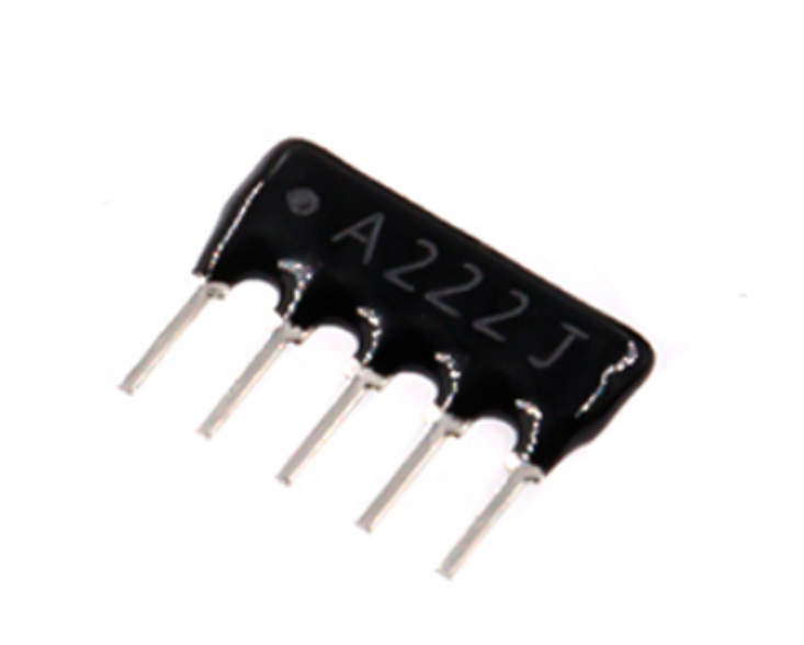 A222J, Резисторный массив, 2,2 кОм, [5P, шаг 2,54 мм]