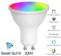 Умная лампа Tuya GU10 WiFi (5W, голосовое управление через Alexa/Google Home)