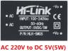 Модуль AC-DC HLK-5M05 (220В на 5В, 5Вт, КПД >80%, защита от перегрузки)