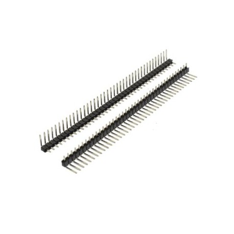 Разъем штыревой 1*40/шаг 2.54mm (изогнутый)