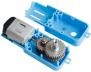 Мотор-редуктор TT синий (3-6В, 1:90, метал. редуктор, вал с одной стороны, цельнометаллический)