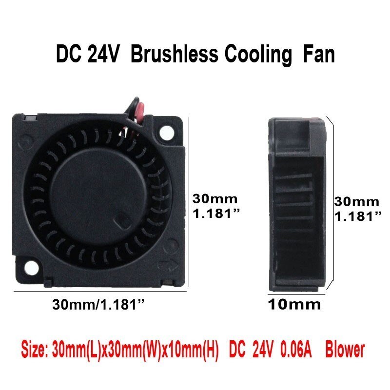 Вентилятор охлаждения  3010 24 v ракушка