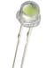 "Светодиод 5MM белый ""соломенная шляпа"" с большой линзой и ножкой 18мм (3В, 20мА)"
