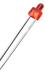 "Рассеянный светодиод 2MM ""соска"" красный с ножкой 18мм (2В, 20мА)"