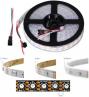 Адресная светодиодная лента WS2812B RGB5050 (черная, гибкая, 5В, 100 LED/м, 1 метр, IP30)