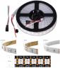 Адресная светодиодная лента WS2812B RGB5050 (черная, гибкая, 5В, 144 LED/м, 1 метр, IP67, водонепроницаемая)