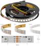 Адресная светодиодная лента SK9822 APA102C RGB5050 (белая, 5В, 30 LED/м, 5м, IP67, водонепроницаемая)