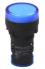Светодиодный сигнальный светильник AD16-22DS (AC220В, 22мм, LED, синий)