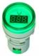 Светодиодный вольтметровый индикатор AD16-22DSV (AC60-500В, 22мм, малый цифровой дисплей, LED, зеленый)