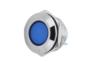 Синий светодиодный индикатор (12мм, 220В, металл)