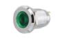 Зеленый светодиодный индикатор (16мм, 3-9В, металл)