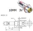 Желтый светодиодный индикатор AD22C-10 (3В, металл)
