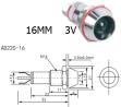 Красный светодиодный индикатор AD22C-16 (3В, металл)