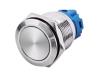 Металлический кнопочный переключатель 22мм (высокая головка, влагозащита, фиксация, без подсветки, 3Pin)