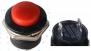 Красная кнопка R13-507 (16 мм, 2 контакта, мгновенного действия, самовозврат, круглая)