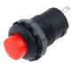Красная кнопка DS-427 (12 мм, 2 контакта, без фиксации, самовозврат, ВКЛ-ВЫКЛ)