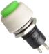 Зеленая кнопка DS-451 (10 мм, 2 контакта, без фиксации, самовозврат, ВКЛ-ВЫКЛ)