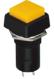 Желтая кнопка PBS-12A (12 мм, 2 контакта, самоблокирующаяся, ВЫКЛ-ВКЛ, квадратная)