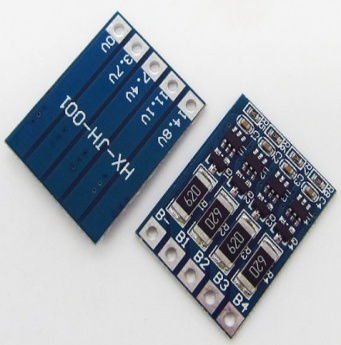 Плата балансировки HX-JH-001 для 4 аккумуляторов 18650, 14.8в 66мА