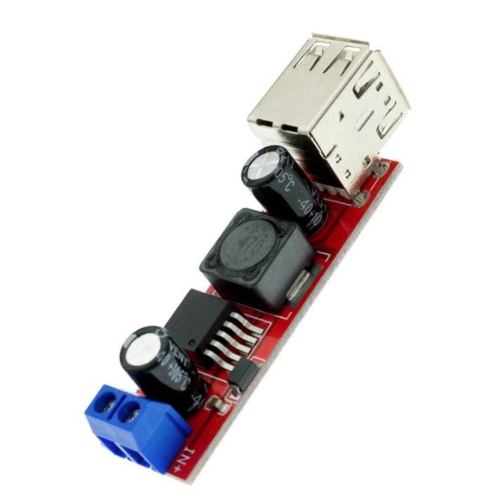 Понижающий преобразователь EM-844 на микросхеме LM2596S, DC-DC 9/12/24/36- 5в 3А