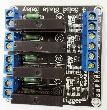 4-канальное твердотельное реле 5в SSR 250в 2А