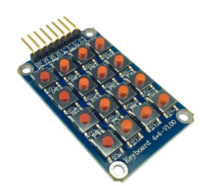 Матричный модуль клавиатуры 4*4, синий