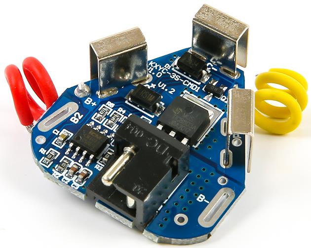 Плата защиты (BMS) KXYC-3S-CMD1 для 3 аккумуляторов, 10.8/12в 40A