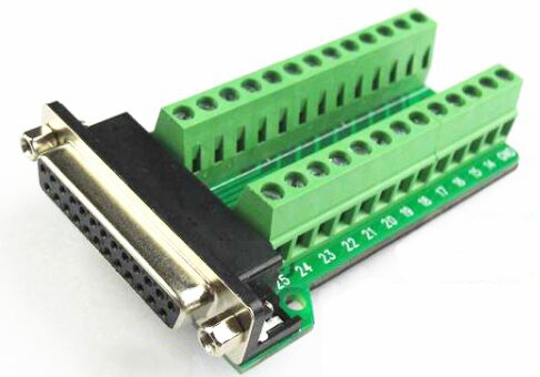 Разъём DB25-M2  (COM) мама, RS232/RS485, с внутренней гайкой