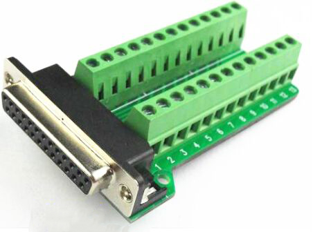 Разъём DB25-M2  (COM) мама, RS232/RS485, с внутренней гайкой