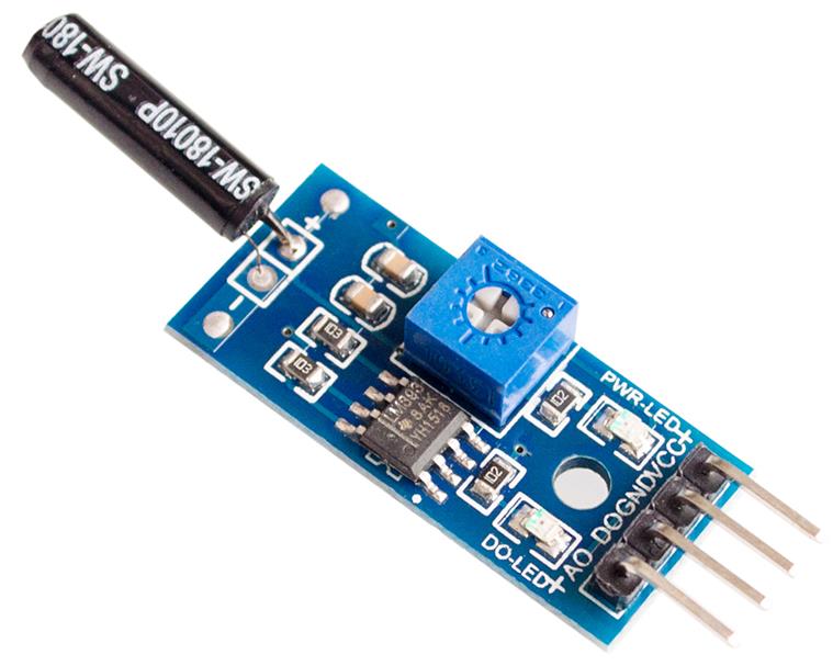 Датчик вибрации SW1801P нормально открытый, 4-контактный