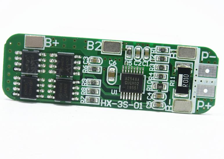 Плата защиты (BMS) для 3 аккумуляторов 18650 с защитой от перезаряда и переразряда, 12в 6A