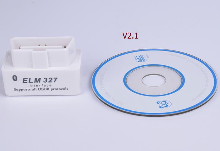 Автосканер ELM327 OBD2 V2.1, белый