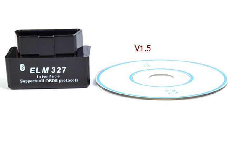 Автосканер ELM327 OBD2 V1.5, черный