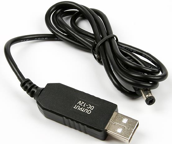 Кабель повышения напряжения 5в 2A-9в 1А, DC5.5*2.1MM, 1 метр, без индикации