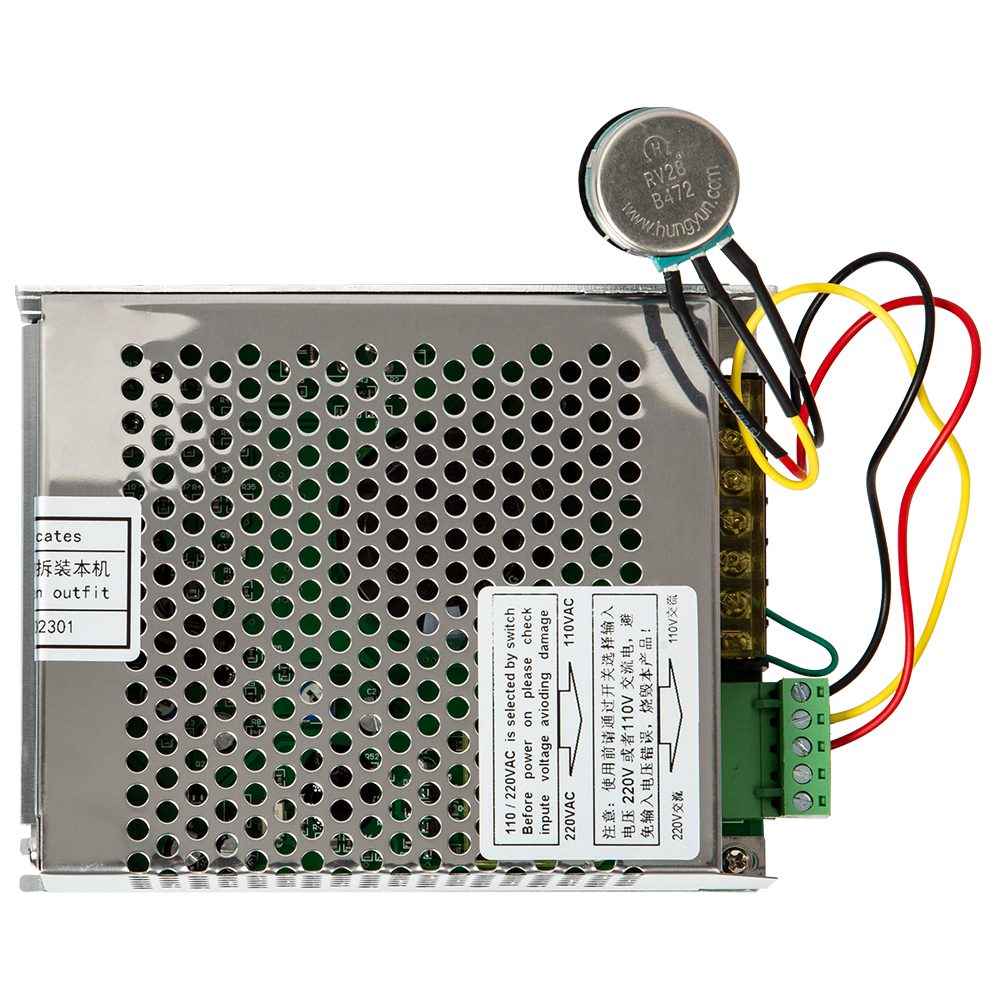 Мотор для ЧПУ станка, 500 Вт, сзажимами диаметром 52 мм, блоком питания и регулятором скорости 12000 об/мин, без ER11