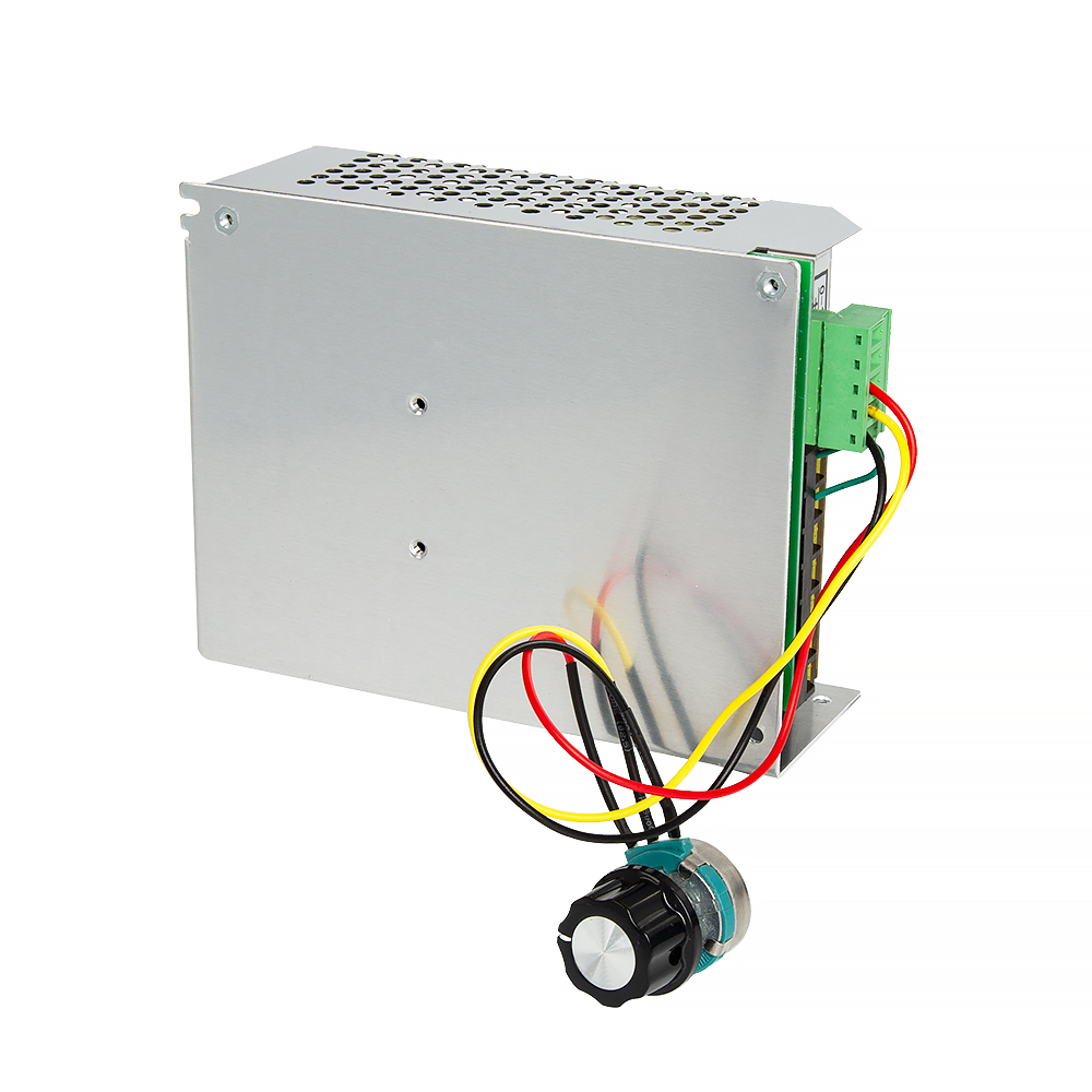 Мотор для ЧПУ станка, 500 Вт, сзажимами диаметром 52 мм, блоком питания и регулятором скорости 12000 об/мин, без ER11