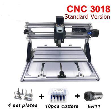 Гравировальный станок CNC3018 без лазера, европейская вилка