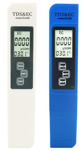 Цифровой измеритель (тестер) для воды TDS&EС без батарейки, синий