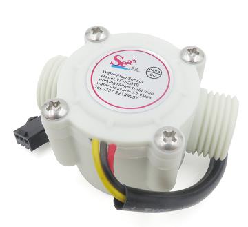 Датчик расхода воды YF-S201B, G1/2 1-30Л/мин 5-15в, белый